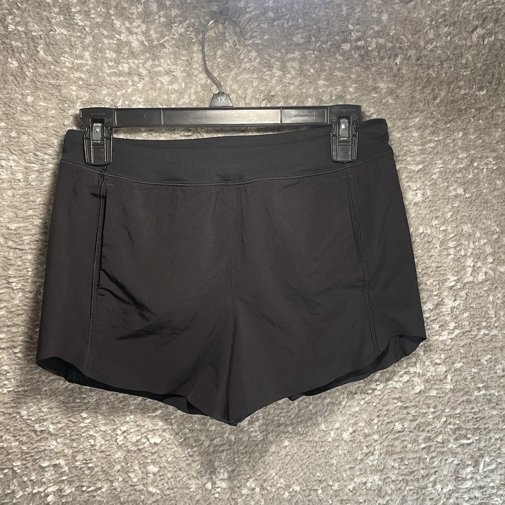 Athleta Girl‎ 3" Running Shorts Black XL, 14 Athletic Lined Pockets Sports